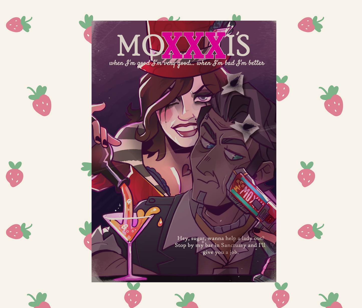 MOXXXI'S BAR A5 Art Print