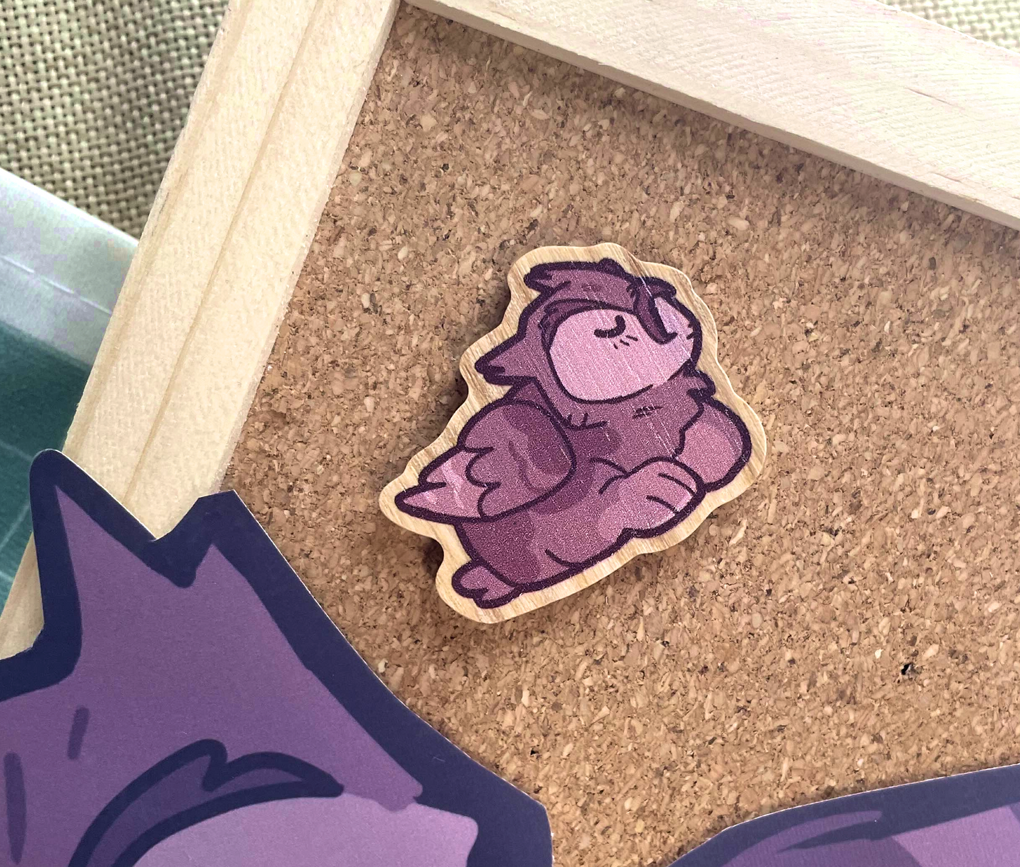 Owlbear Wood Pin