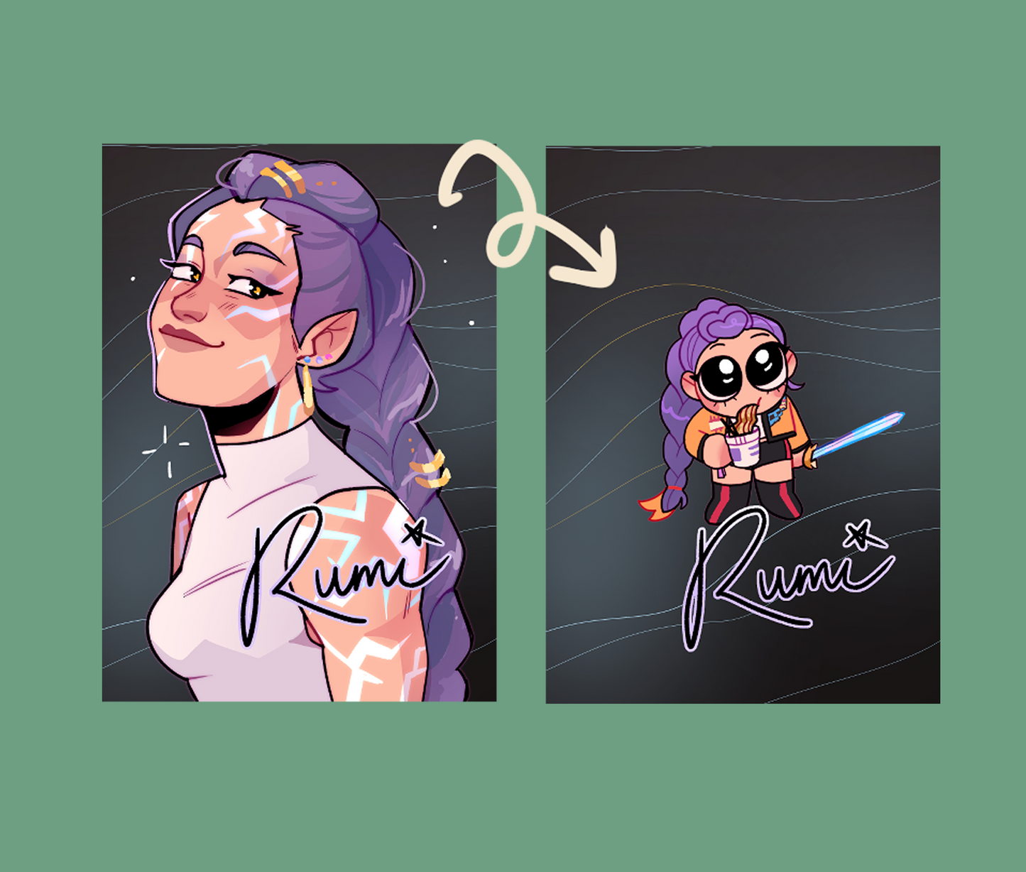 Huntrix Lenticular Photocards