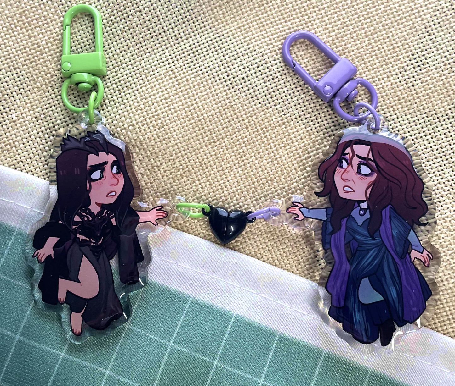 AgathaRio Magnetic Connection Acrylic Keychain
