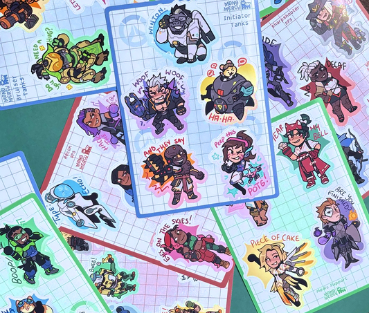 Overwatch A6 Sticker Sheet