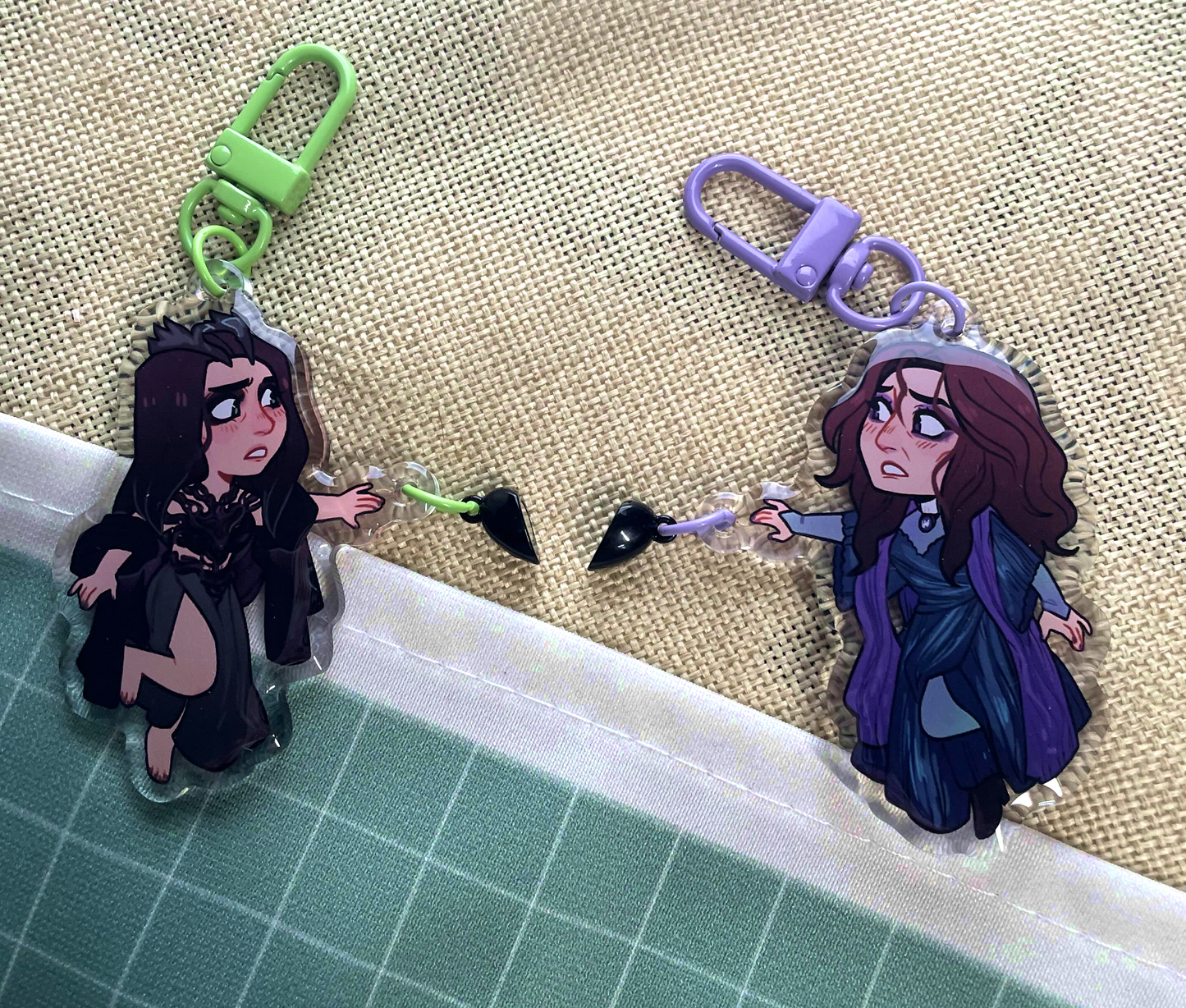 AgathaRio Magnetic Connection Acrylic Keychain