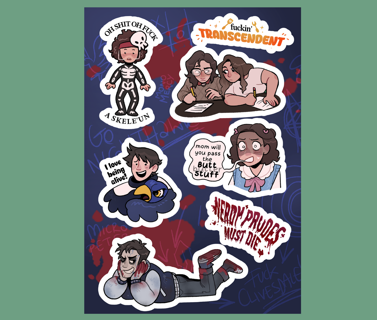 Hatchetfield Sticker Sheets