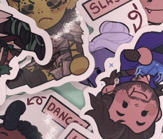 BG3 Chibi Companion Stickers