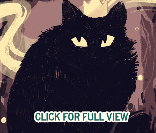 Cat King Print