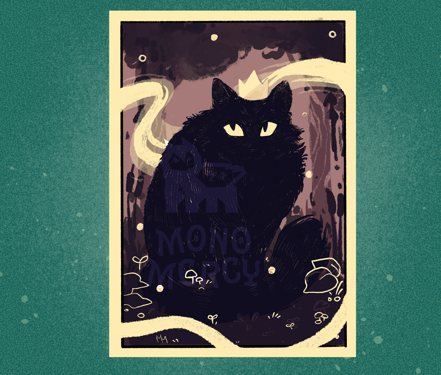 Cat King Print
