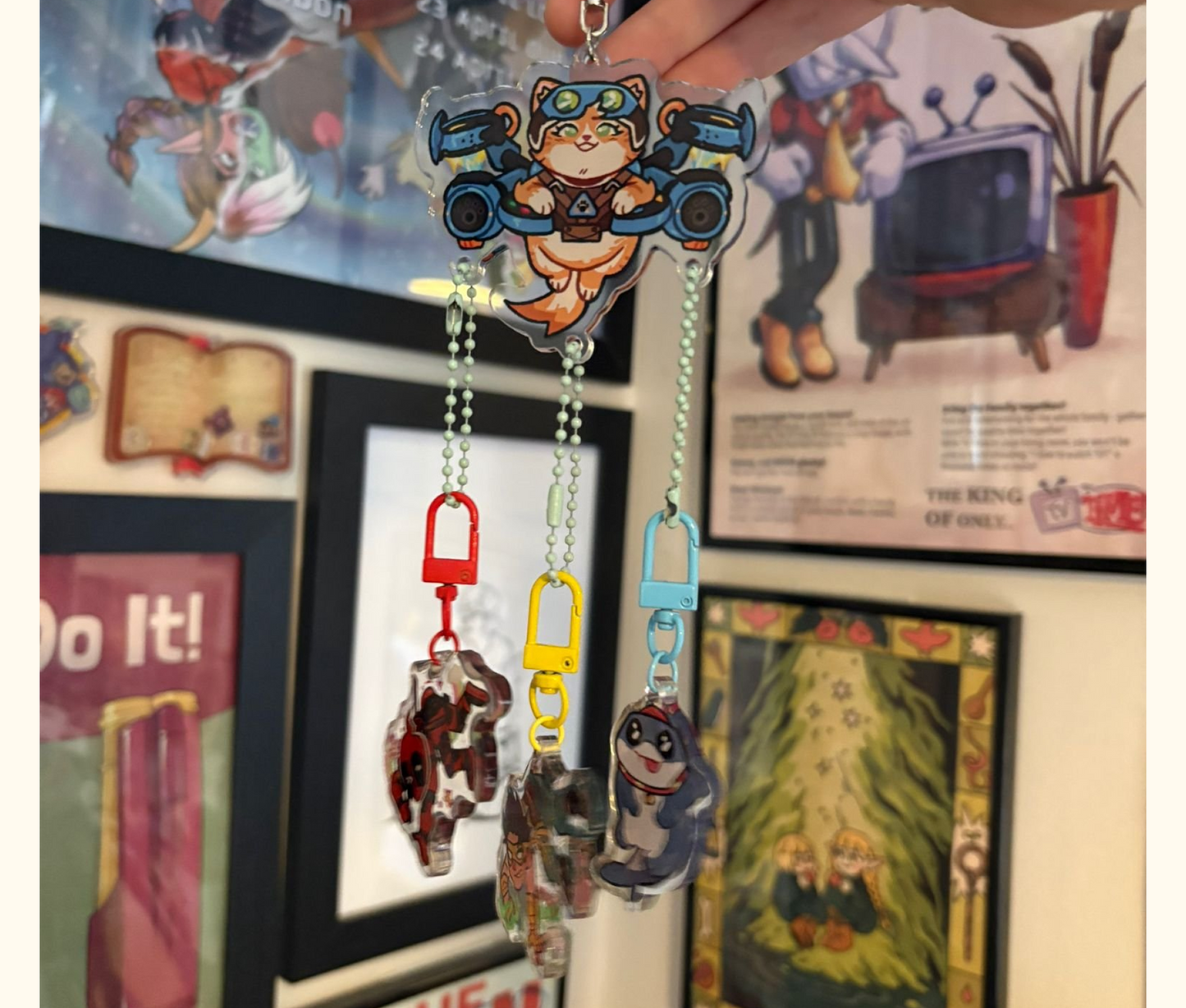 Jetpack Cat Dangle Keychain [PREORDER]