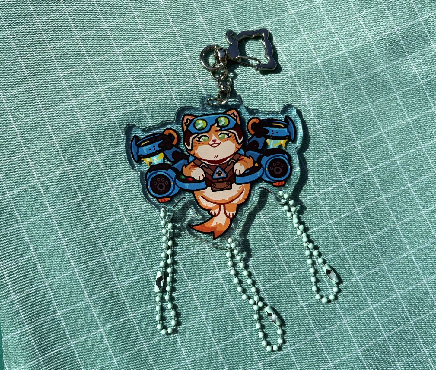 Jetpack Cat Dangle Keychain [PREORDER]