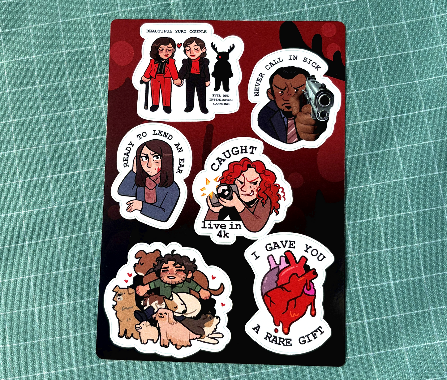 Hannibal Vinyl Sticker Sheet