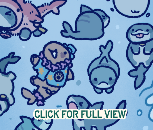 Jeff The Shark Print