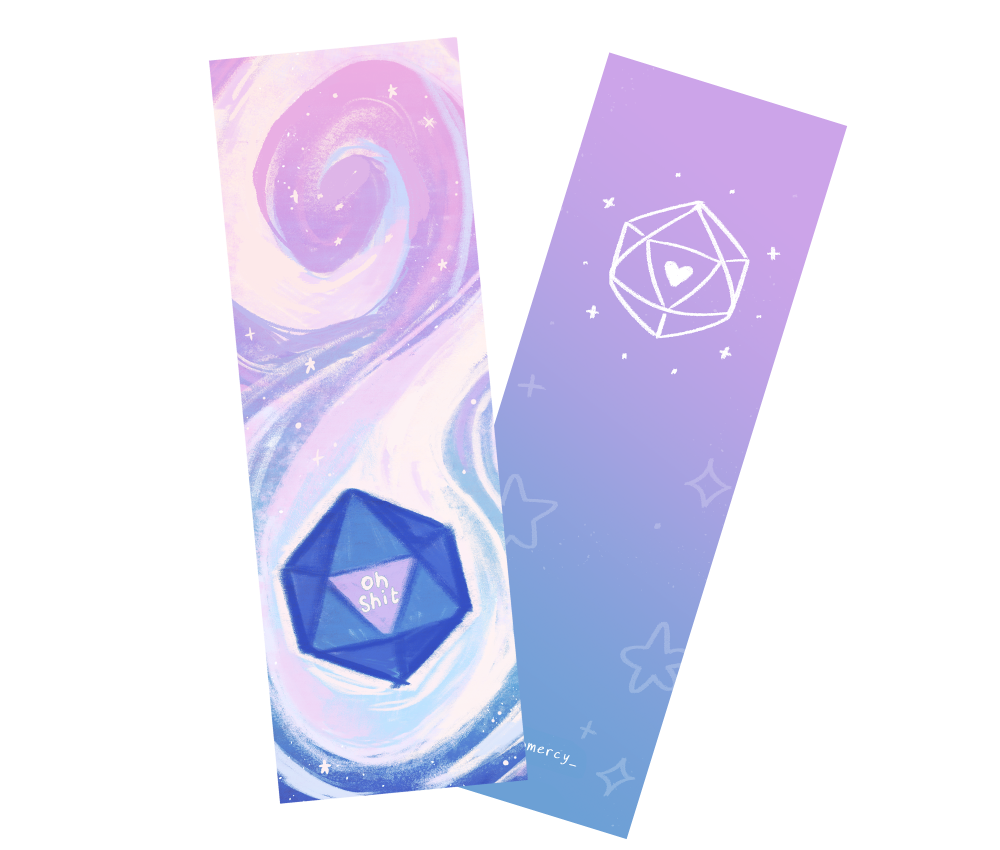 "Oh Sh*t" D20 Bookmark