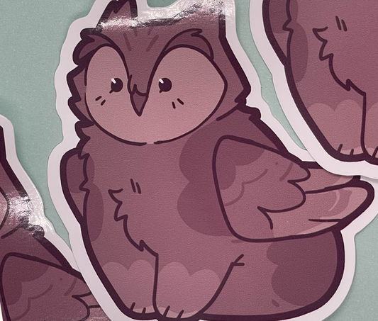 Sitting Owlbear Sticker