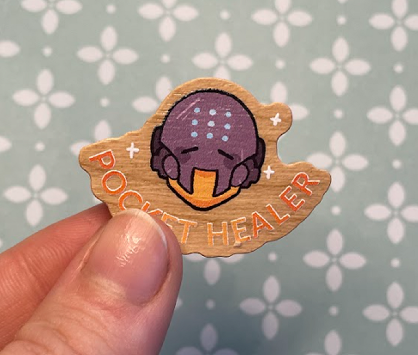 Overwatch Support Wooden Pins