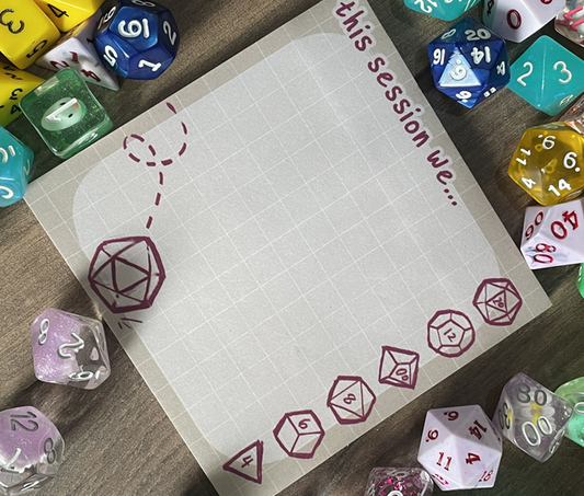 TTRPG Session Sticky Notes