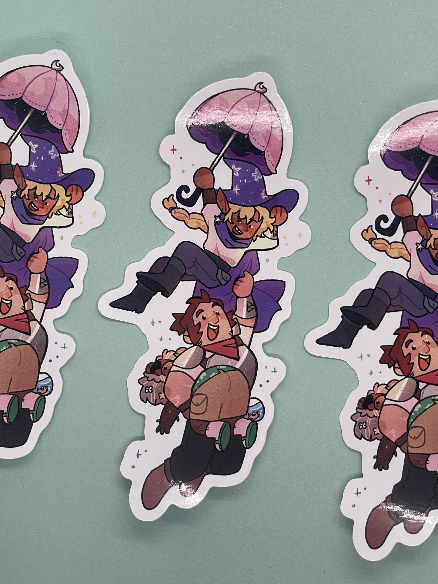 Tres Horny Boys Vinyl Sticker